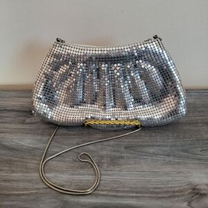 Vintage Silver Mesh Chainmail Evening Bag